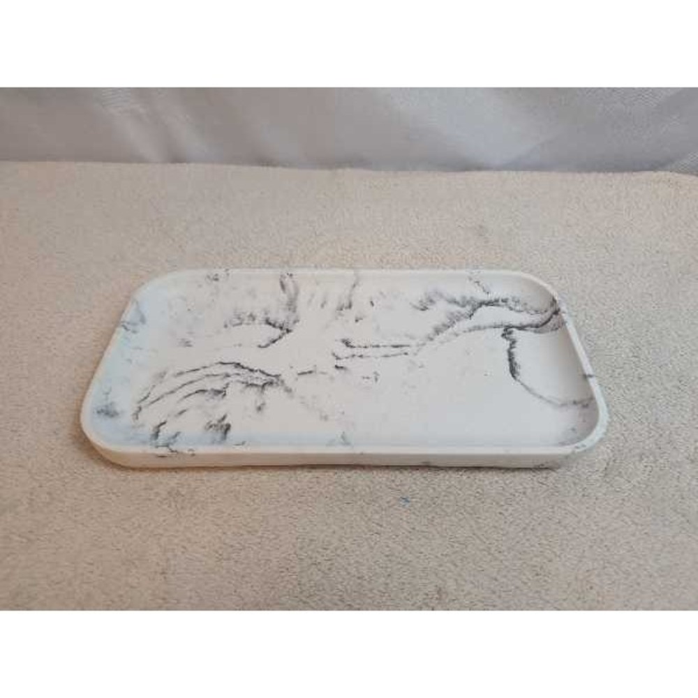 Marble‎ Print Catchall Tray Decorative Holder Modern Home Accent